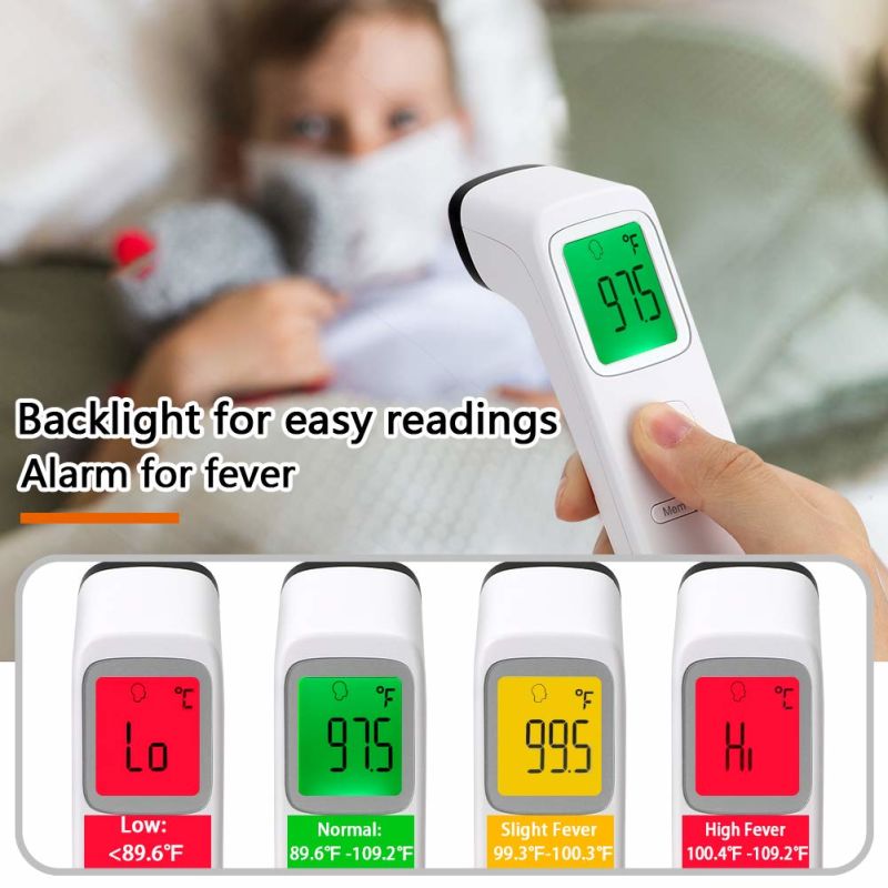 Non-Contact Infrared Forehead Thermometer for Adults, Children, Infants and Babies