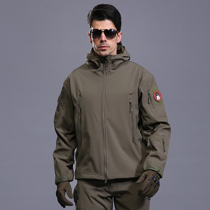 Tactical Men's Outdoor Hoodie Waterproof Military Coat Waterproof Breathable Jacket