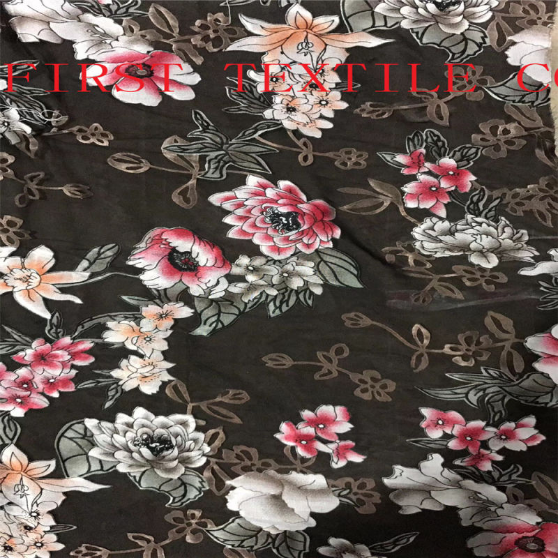 2021 New Fashion Burn out Velvet and Satin Fabric