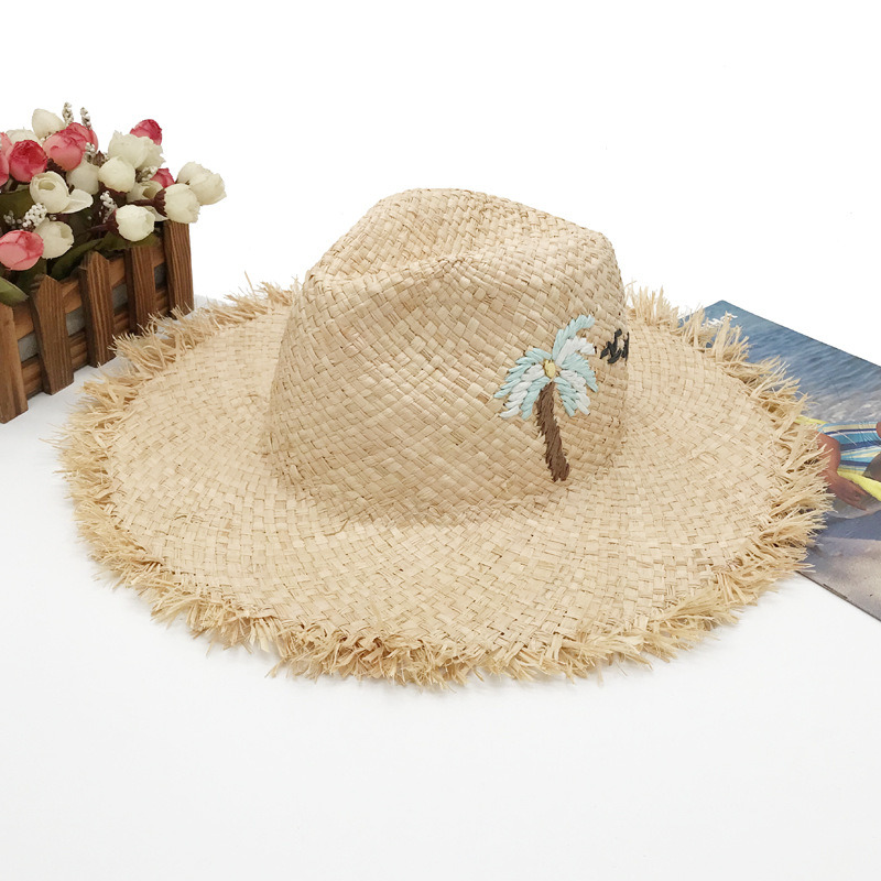Lafite Hand-Woven Cowboy Hat, Seaside Straw Hat, Beach Straw Hat, Men's Hat, Women's Hat, Men's Beach Hat, Woman's Beach Hat