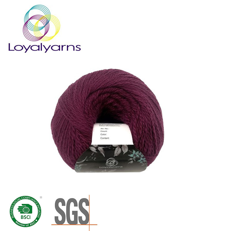 Wholesale Cheap Knitting 100%Superwash Wool Yarn Ly-W068