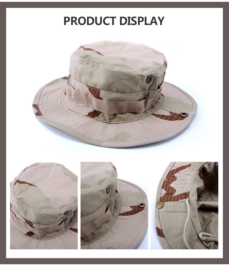Fashion Camouflage Military Hat with Wide Brim