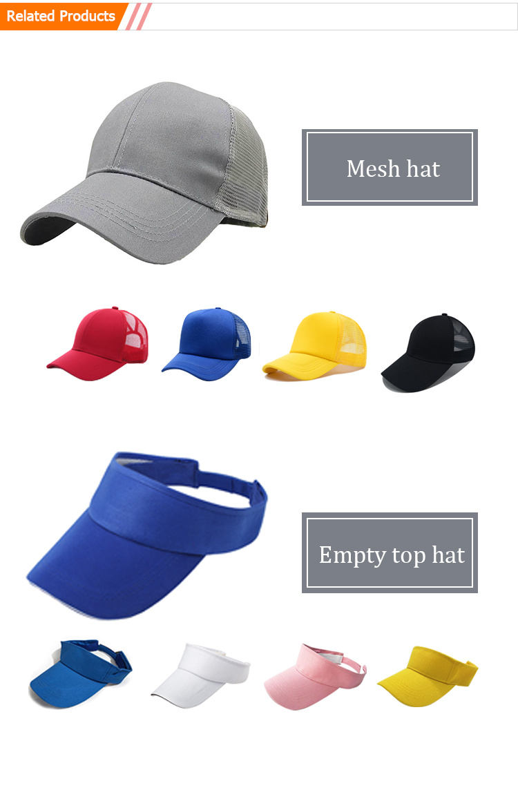 Factory Cheap Custom Logo Promotional Trucker Cap Cotton Sports Caps Mesh Cap Golf Print Fashion Baseball Cap