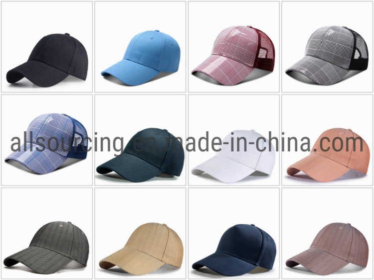 Wholesale Fashion Accessories Custom Outdoor Ponytail Hat Canvas Women Casual Plain Baseball Cap