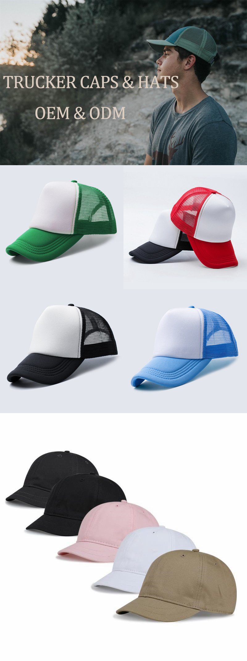 Custom Trucker Hat with Custom Logo Trucker Hat & Caps