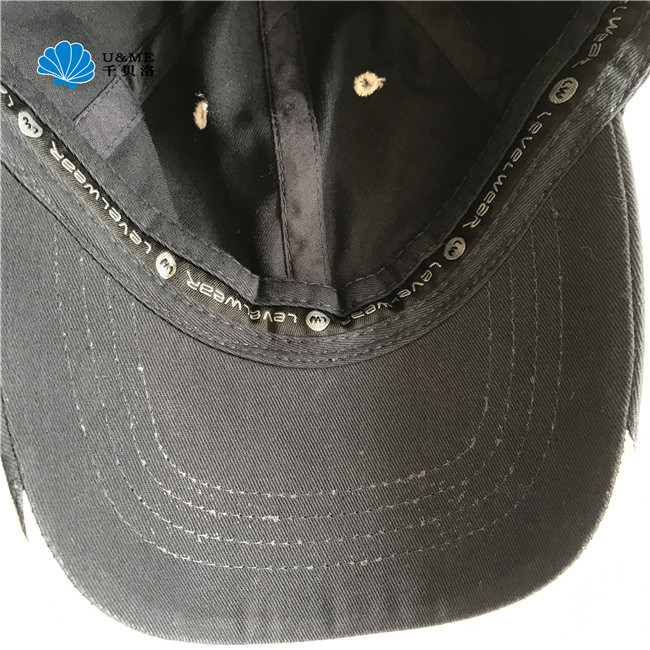 Custom Logo Cotton Long Brim Running Visor Baseball Hat Cap