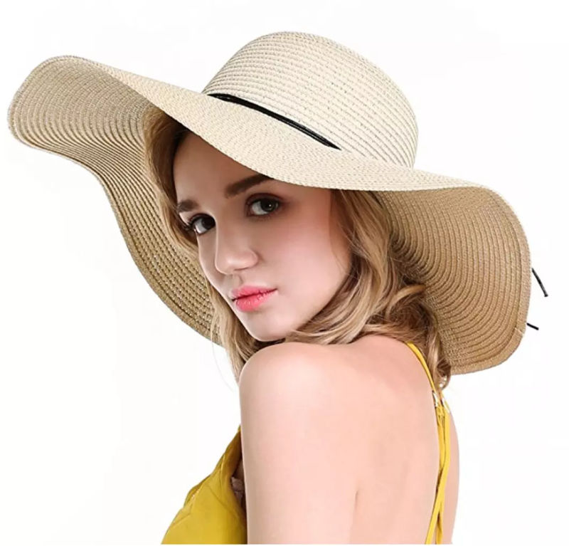 Wholesale Wide Brim Summer Kids Beach Sun Hat Children Girl Bucket Straw Hat Flower Bowknot Sunhat