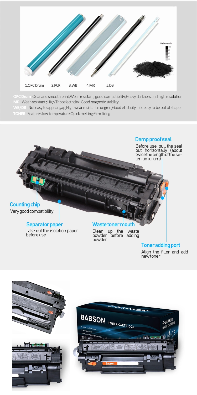 Babson Factory Direct Sale Toner Cartridge 7551A for HP