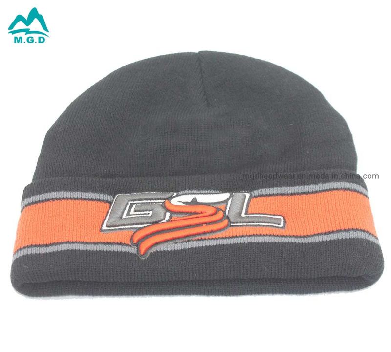 New 2020 Wholesale Custom Embroidery Logo Men Fisherman Beanie Winter Knit Hat The Fisherman Hat for Man