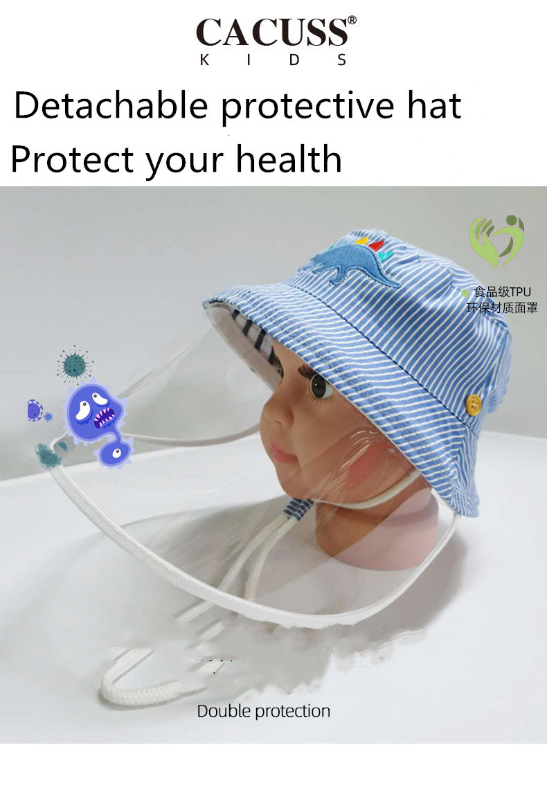 Baby Detachable Protective Bucket Hat