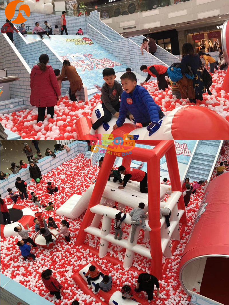Children's Indoor Playground with Amusement Equipment Park Kids Inflatable Toy