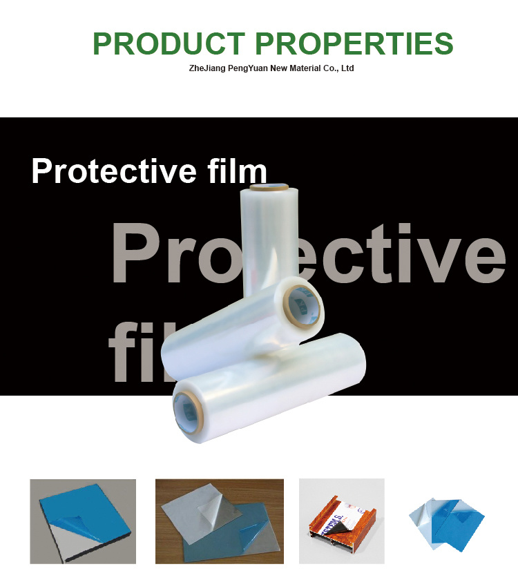 Printed Protective Film Adhesive Low Tack Protective Film