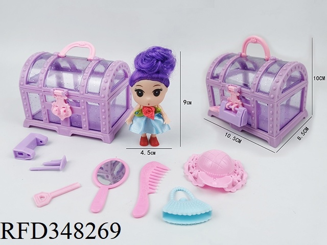 Doll Toy Baby Doll Set for Girl with Mirror Comb Hat Bag