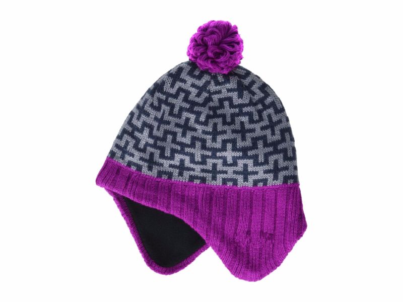Fleece Lining Winter Hat with Decorative POM POM for Kids