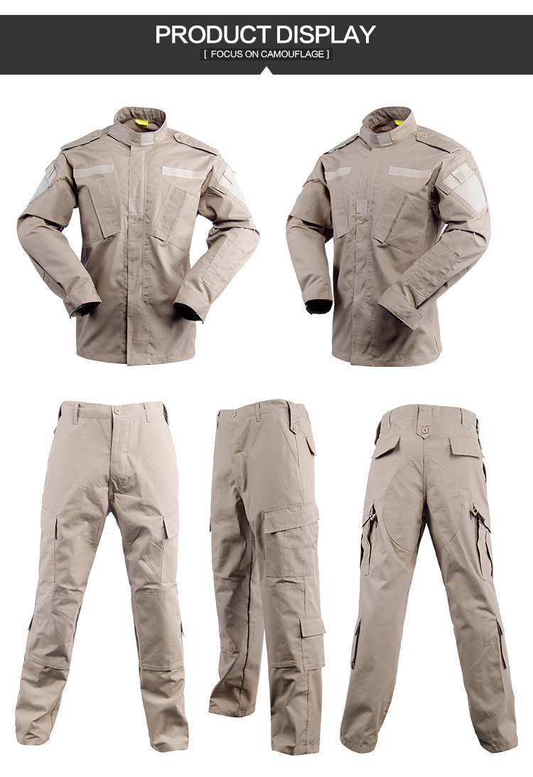 Army Combat Uniform Suit - Khaki Color Jackets Army Uniforms