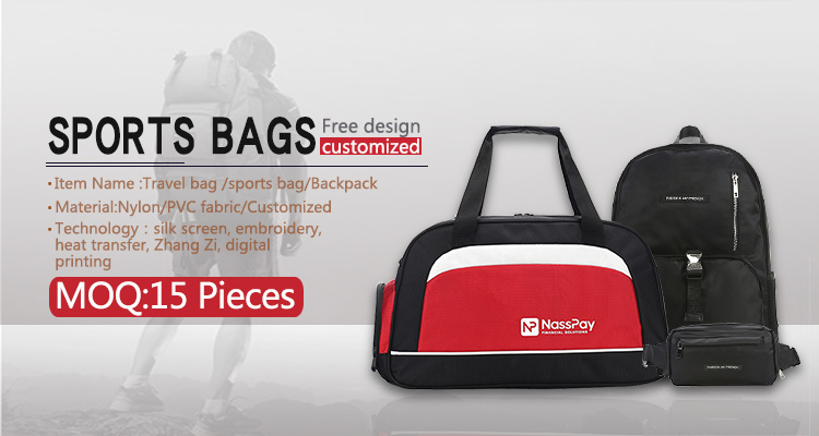 Custom Nylon Travelling Gym Bag Duffel Canvas Duffel Bag