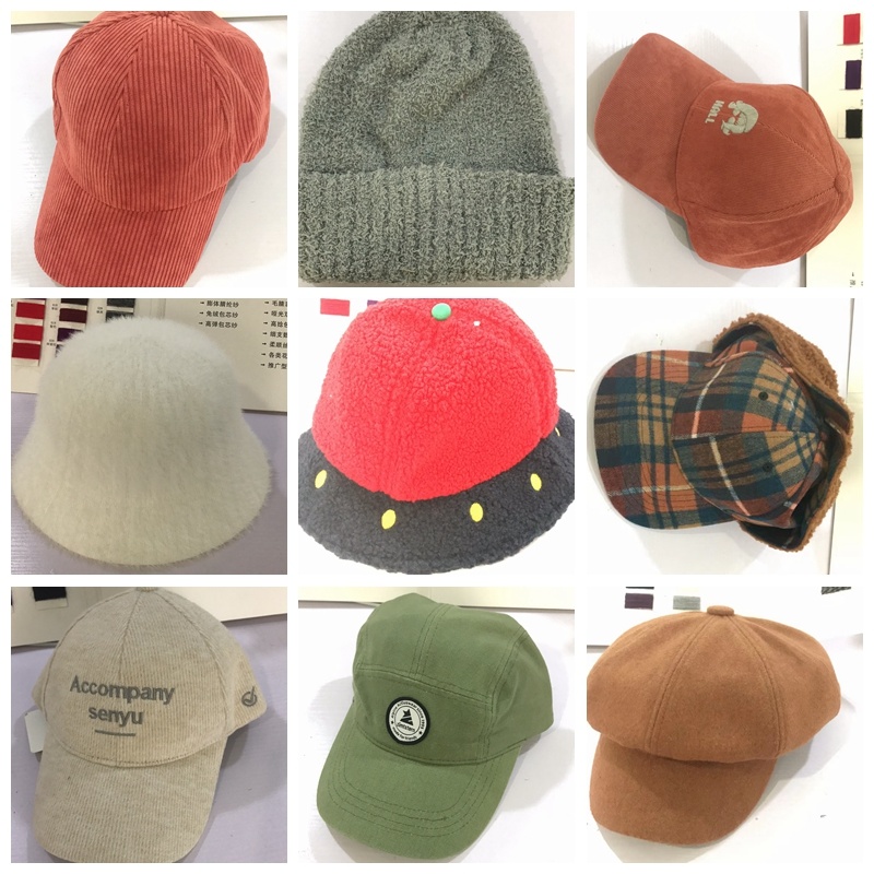 Women's Autumn and Winter Casual Shopping Warm Hat Corduroy Curved Baseball Cap