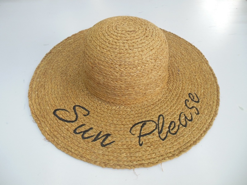 High Quality Colorful Wide Brim Women's Sombrero Raffia Floppy Straw Hat