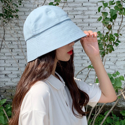 Fisherman's Hat Small Solid Color Eaves Bucket Hat Versatile Hat