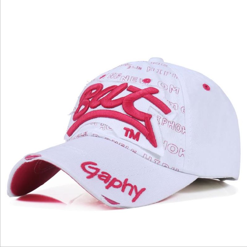 100% Cotton 3D Embroidery Structured Baseball Hats Sport Caps