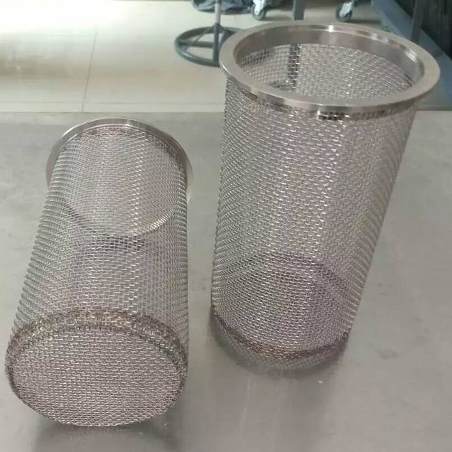 Round Twill Weave Woven Wire Mesh Stainless Steel Filter Drainer