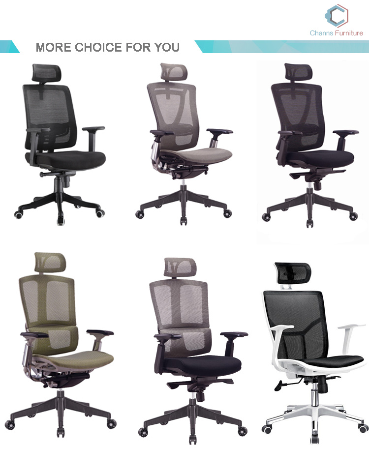 Good Quality Blue Mesh Black Leather Office Chair (CAS-EC1883)
