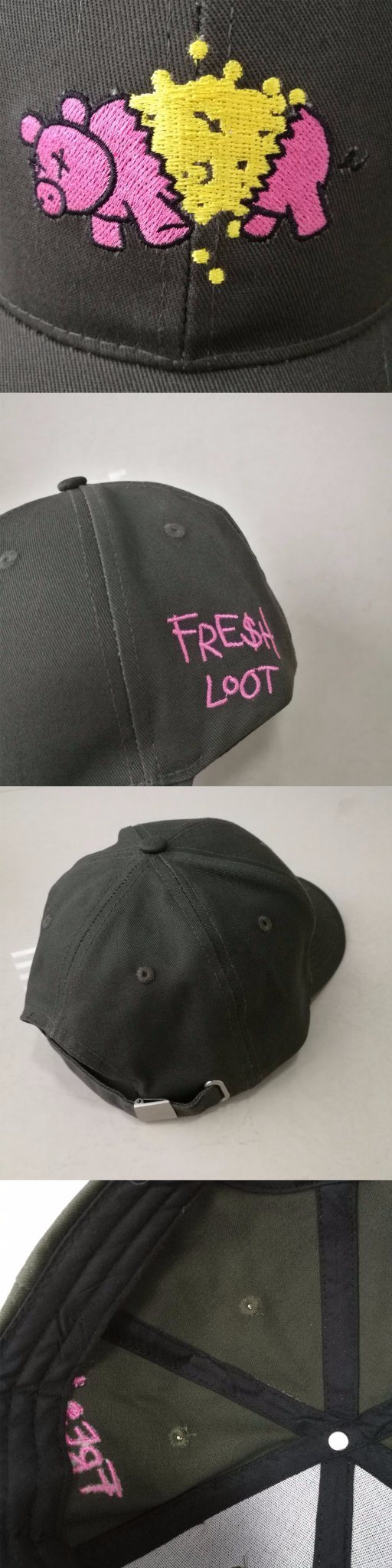 Custom Embroidery Logo Baseball Hat Metal Buckle Baseball Cap