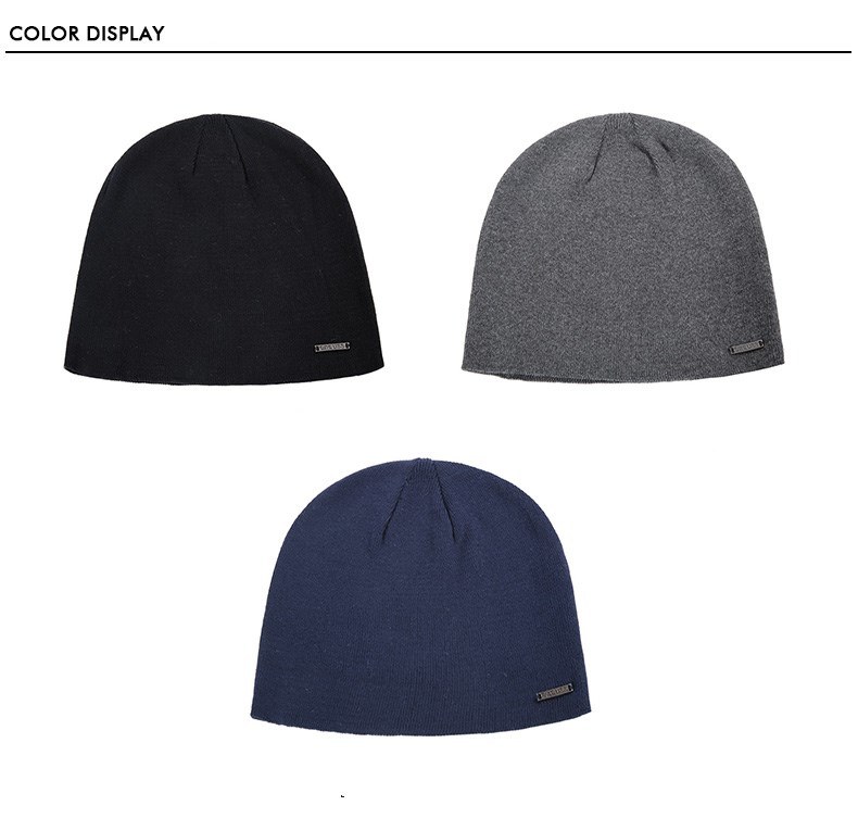 Customized Logo Winter Knit Cap, Woollen Cap, Soft Cotton Hat 3