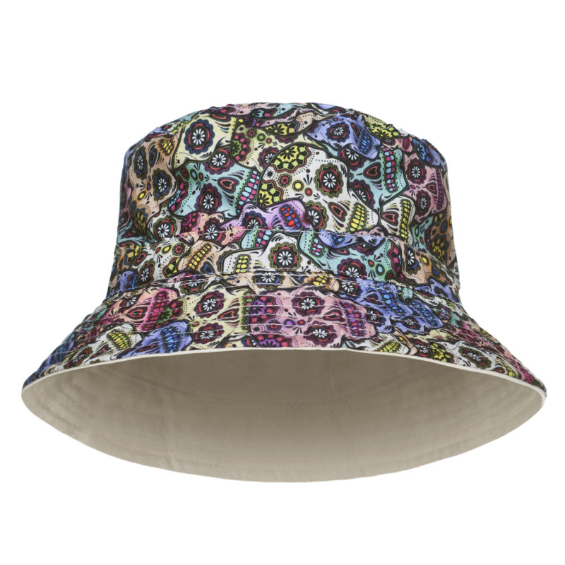 Autumn and Winter New Fashion Reversible Multicolor Skull Bucket Hat Corduroy Fisherman Hat Woman