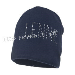 Fashion Cotton Logo Knitted Winter Hat