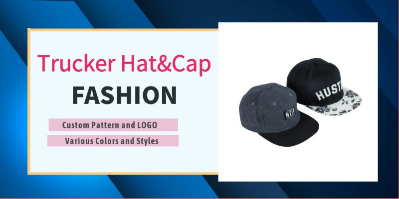 Custom Design Your Own Logo Trucker Baseball Cap Cotton Twill 6 Panel Snap Back 3D Embroidered Applique Trucker Hat