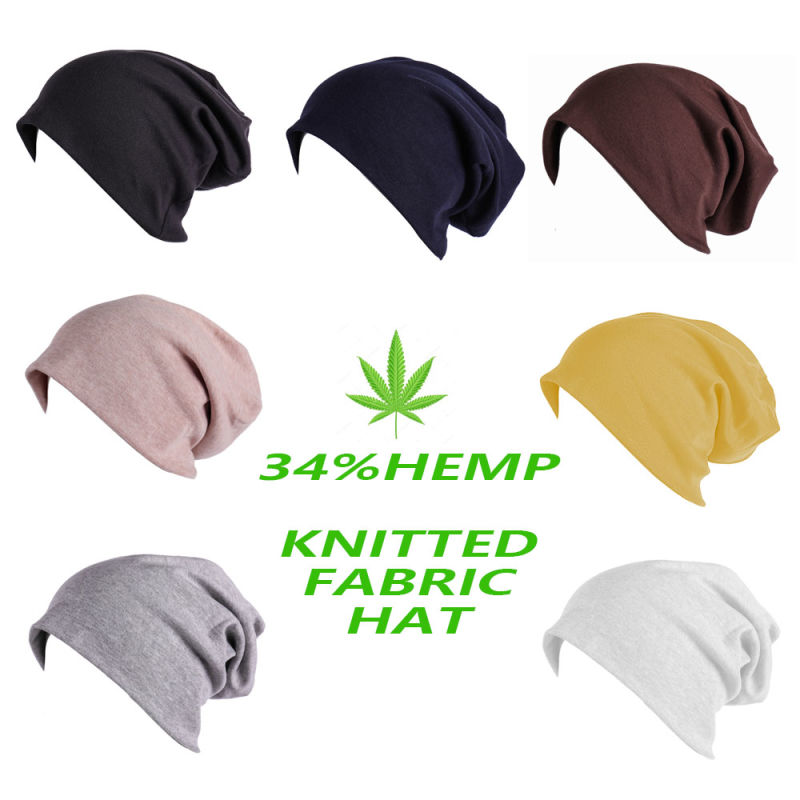 Custom Hemp Knitting Fabric Winter Hat