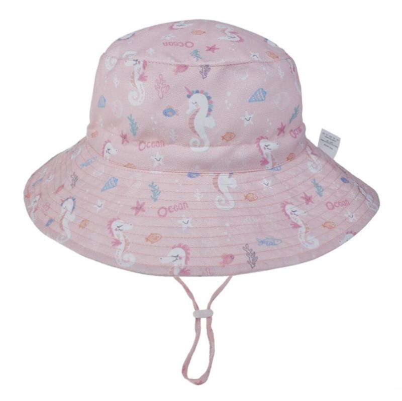 Kids Boys Girls Children's Bucket Hats Cartoon Giraffe Sun Hat Outdoor Beach Hat