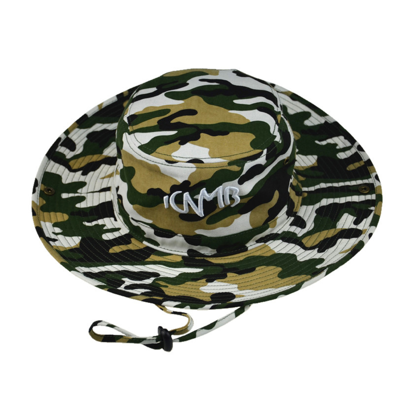 Custom Army Bucket Hat Camo Fishmen Cap Baseball Hat