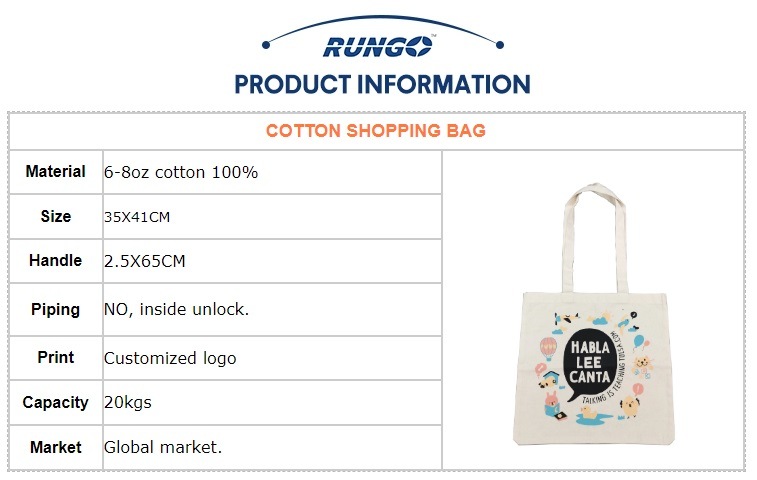 Eco-Friendly Cotton Bag, Cotton Shopping Bag, Cotton Tote Bag