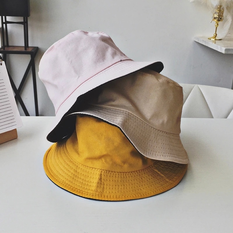 Double Sided Fisherman's Hat Solid Color Basin Hat