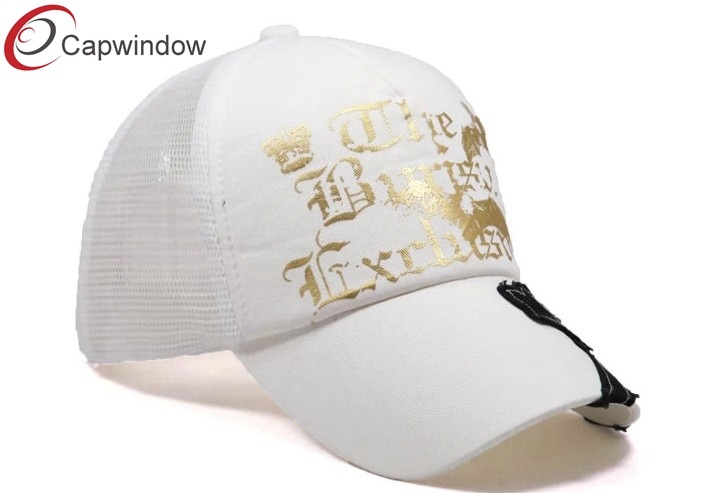 White Breathable Mesh Hat Baseball Cap Trucker Hat