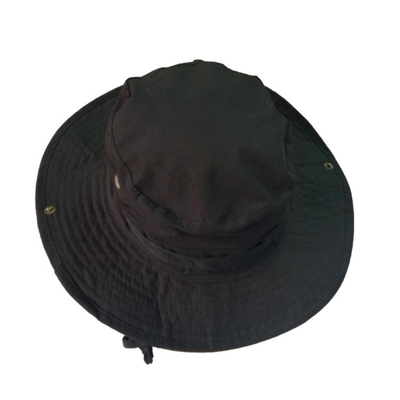 Camo Unisex Fisherman Cap Plain Bucket Hat Fishing Hat