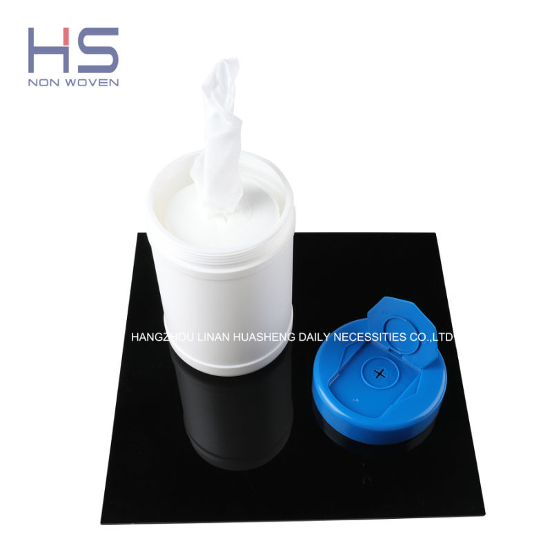 Customized Dry Spunlace Nonwoven Wipes 150 Counts for Wet Wipes in Bucket