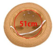 Baby Sunshade Straw Hat Fashion Beach Sun Hat for Kids Cartoon Bear Sombrero Panama Straw Hat