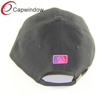 Baseball Cap Snap Back Hat with Flat Embroidery and Metal Buckle