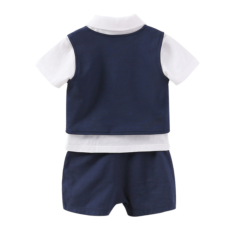 Formal Baby Boy Cotton Clothing Sets Gentlemen Style 100% Cotton