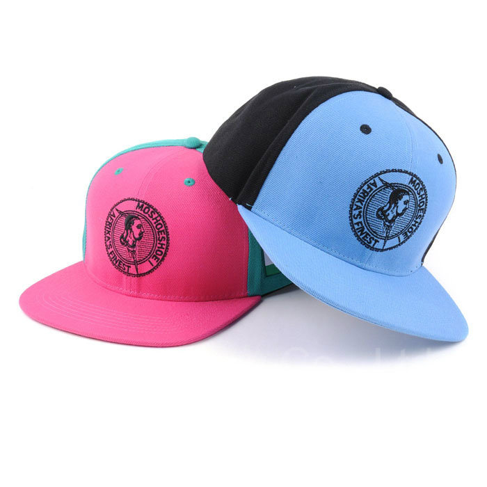 Cool Plain Custom Embroidery Customize Snapback Hats Flat Bill Hip Hop Cap Plain Snapback Hats