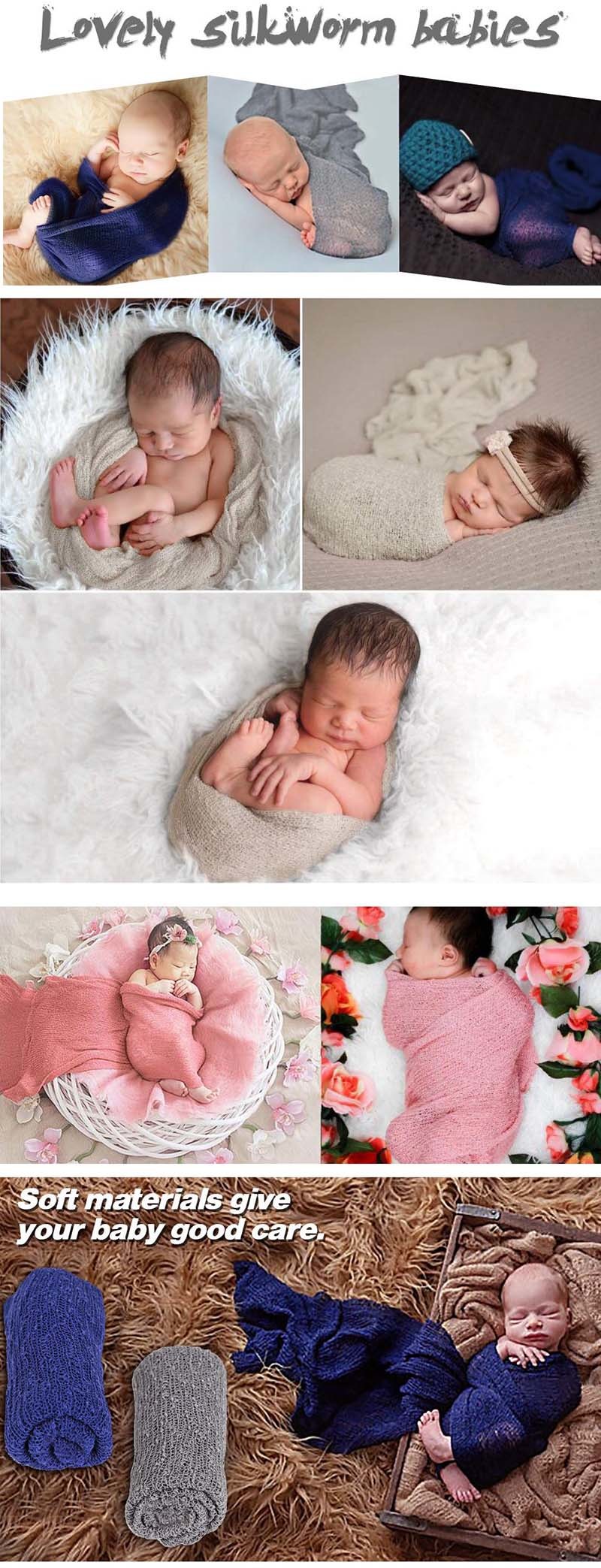 Newborn Photography Props Outfits Baby Photo Props Wrap Blanket