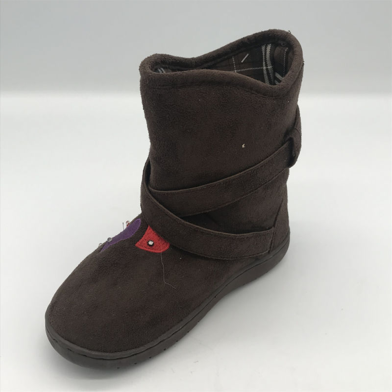 Brown and Black Cowboy Style Middle Boots for Children