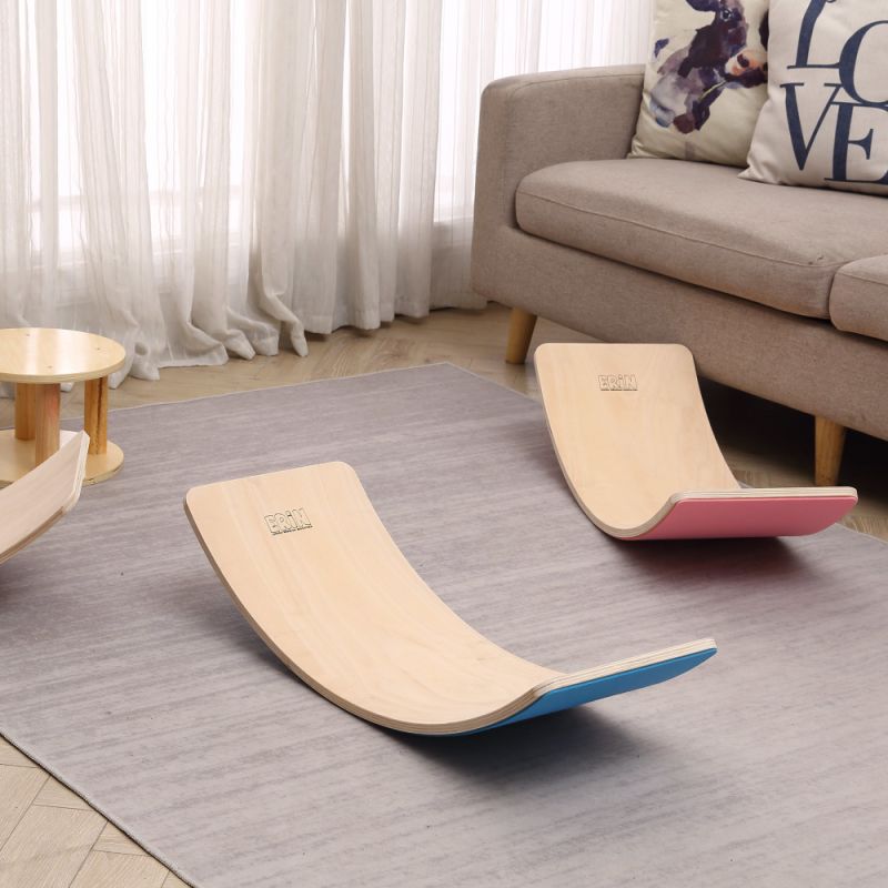 Colorful Wooden Balance Board with Felt Educational Toys for Kids