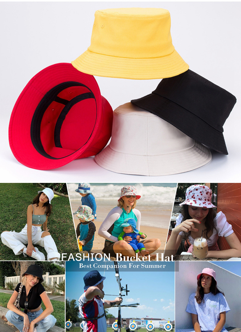 Customized Logo Caps Summer Custom Made Travel Hats Bucket Hats