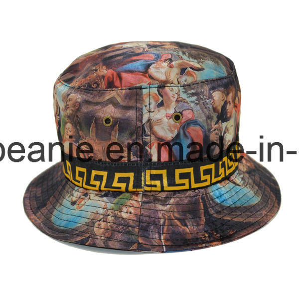 Cheap Short Brim Bucket Hat with Lanyard