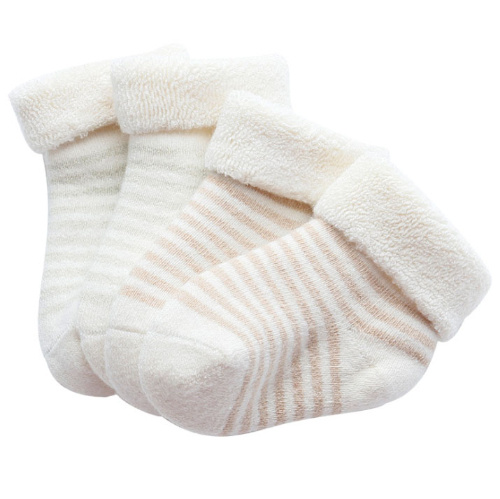 Custom Wholesale Winter Terry Organic Cotton Baby Socks