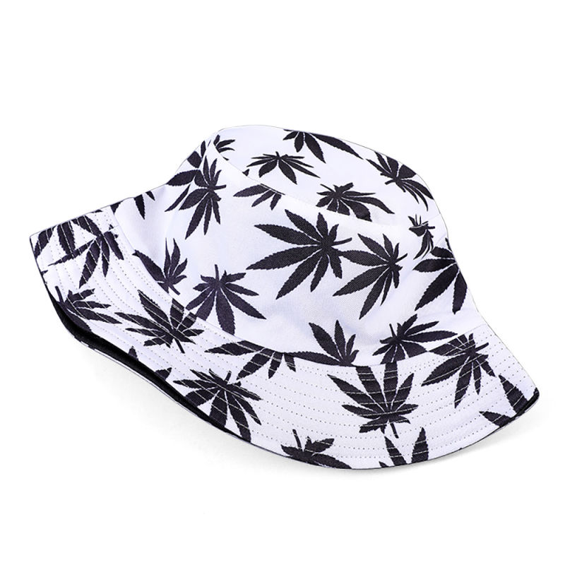 Adult Fisherman Hat Spring and Summer Korean Version of Pure Cotton Flower Leaves Men's Outdoor Fishing Sunscreen Mountaineering Hat